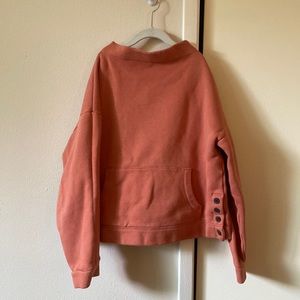 Orange cowlneck sweater from madewell